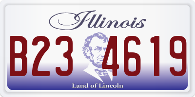 IL license plate B234619