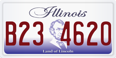 IL license plate B234620