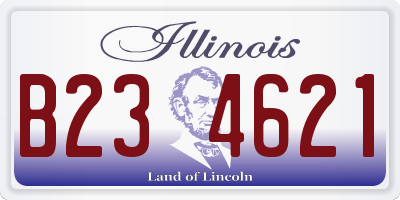 IL license plate B234621