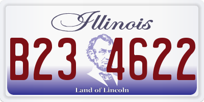 IL license plate B234622