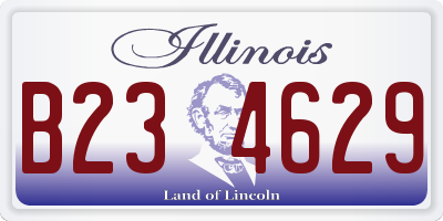 IL license plate B234629