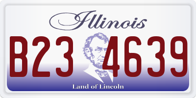 IL license plate B234639