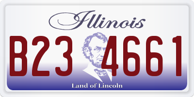 IL license plate B234661