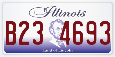 IL license plate B234693