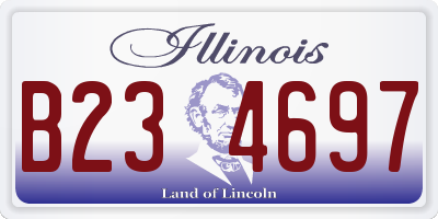 IL license plate B234697