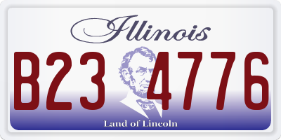 IL license plate B234776