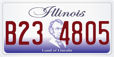 IL license plate B234805