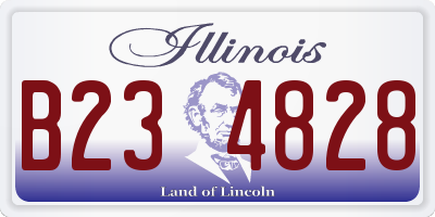 IL license plate B234828