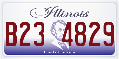 IL license plate B234829