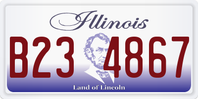 IL license plate B234867