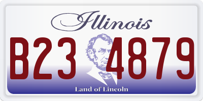 IL license plate B234879