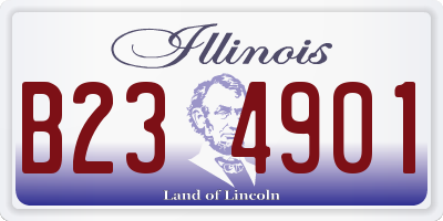 IL license plate B234901