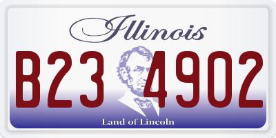 IL license plate B234902