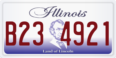 IL license plate B234921