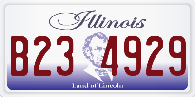 IL license plate B234929