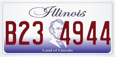 IL license plate B234944