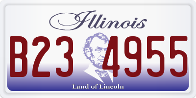 IL license plate B234955