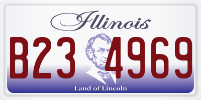 IL license plate B234969
