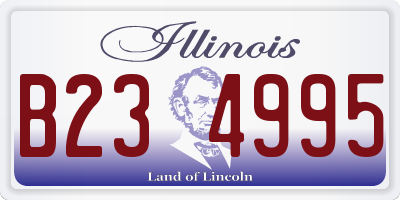 IL license plate B234995
