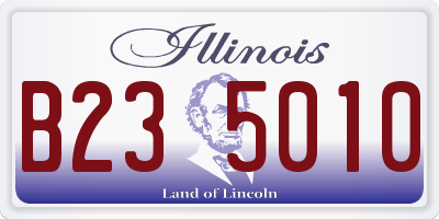 IL license plate B235010