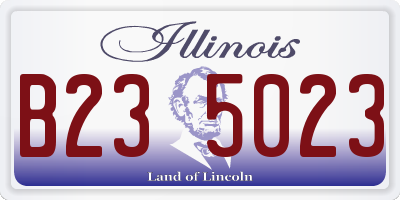 IL license plate B235023