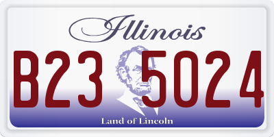 IL license plate B235024