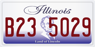 IL license plate B235029