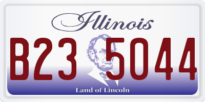IL license plate B235044