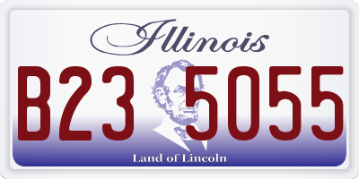 IL license plate B235055