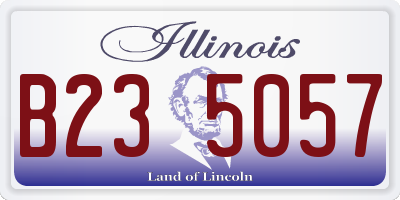 IL license plate B235057