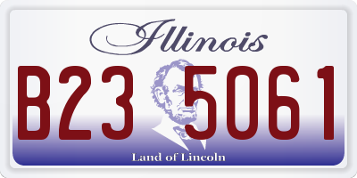 IL license plate B235061