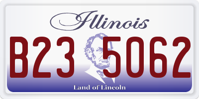 IL license plate B235062