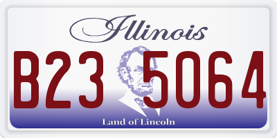 IL license plate B235064