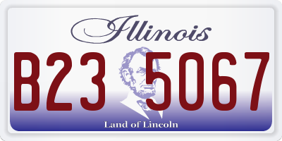 IL license plate B235067
