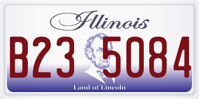 IL license plate B235084