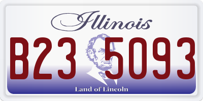 IL license plate B235093