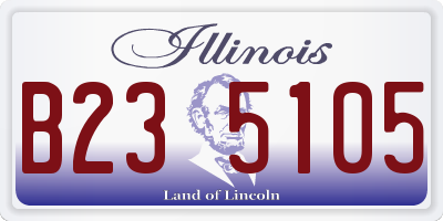 IL license plate B235105