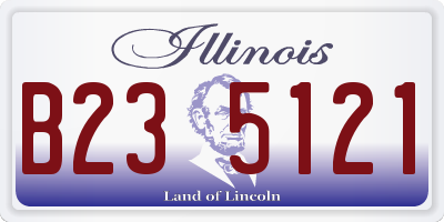 IL license plate B235121