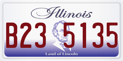 IL license plate B235135