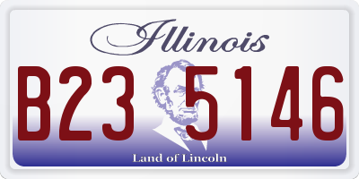 IL license plate B235146