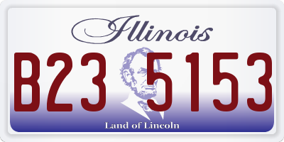 IL license plate B235153