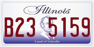 IL license plate B235159