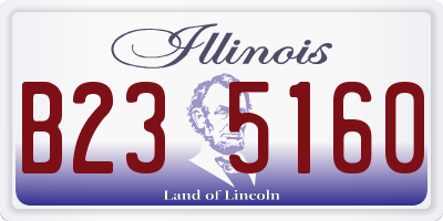 IL license plate B235160