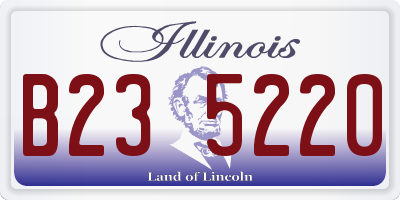IL license plate B235220