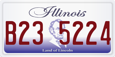 IL license plate B235224