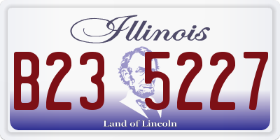 IL license plate B235227