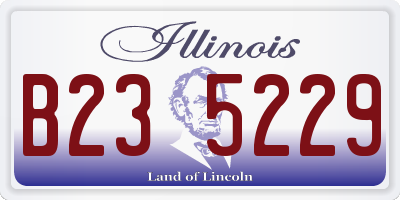 IL license plate B235229