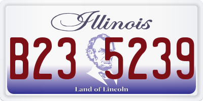 IL license plate B235239