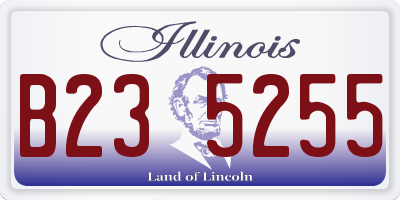 IL license plate B235255