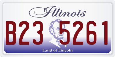 IL license plate B235261
